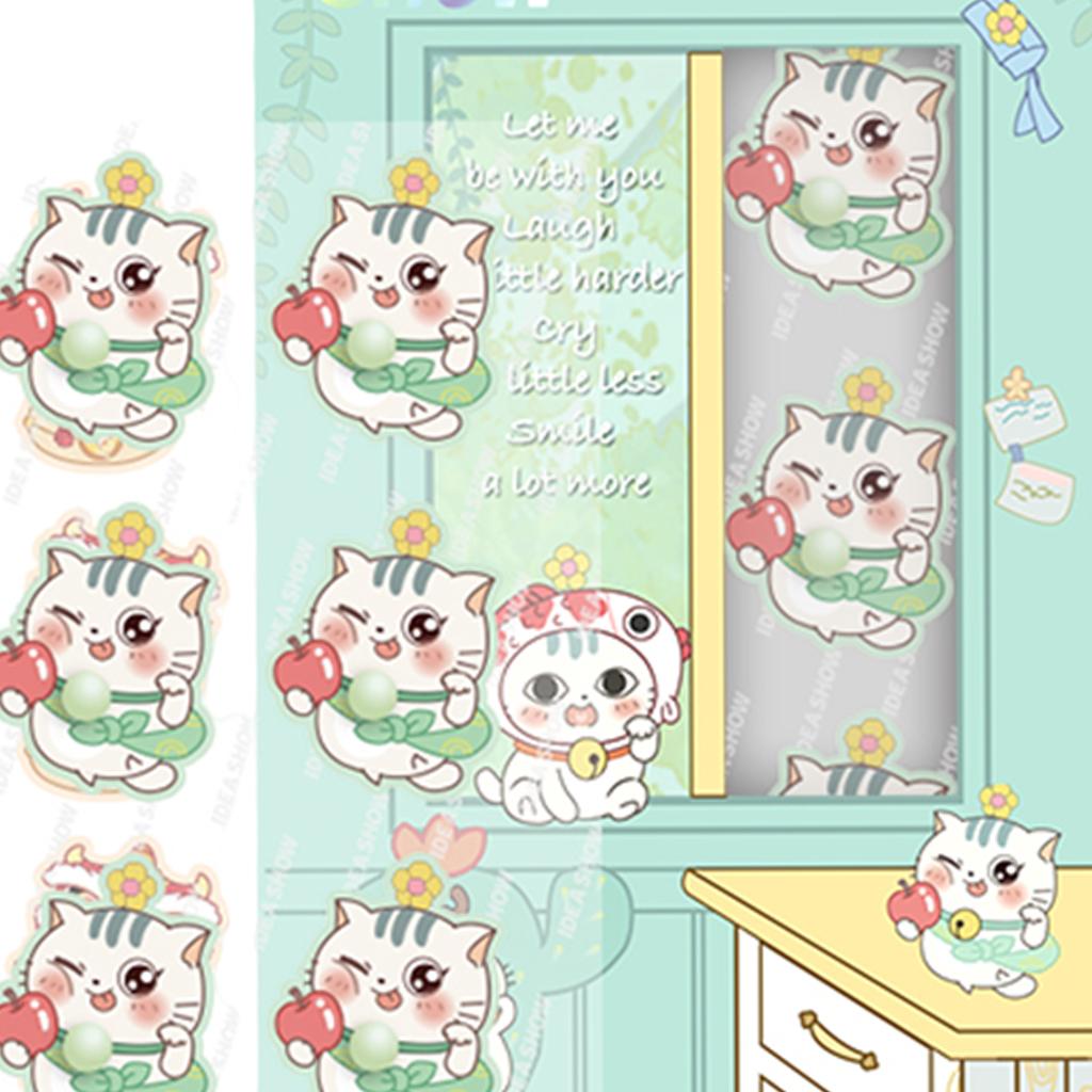 Aroma Sticker Natural Essential Oil for Colth Face Mask Green Cat Aixindewo