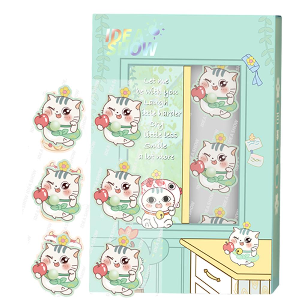 Aroma Sticker Natural Essential Oil for Colth Face Mask Green Cat Aixindewo