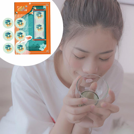 Aroma Sticker Natural Essential Oil for Colth Face Mask Green Fish Aixindewo
