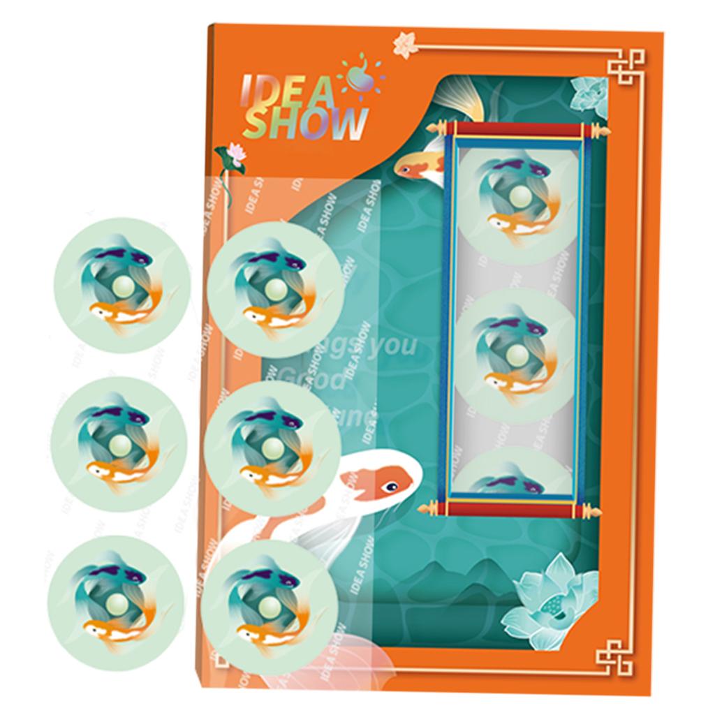 Aroma Sticker Natural Essential Oil for Colth Face Mask Green Fish Aixindewo