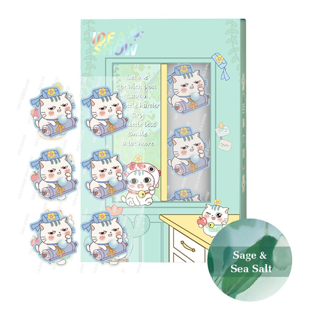 Aroma Sticker Natural Essential Oil for Colth Face Mask Blue Cat Sage