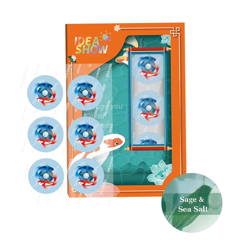 Aroma Sticker Natural Essential Oil for Colth Face Mask Blue Fish Sage
