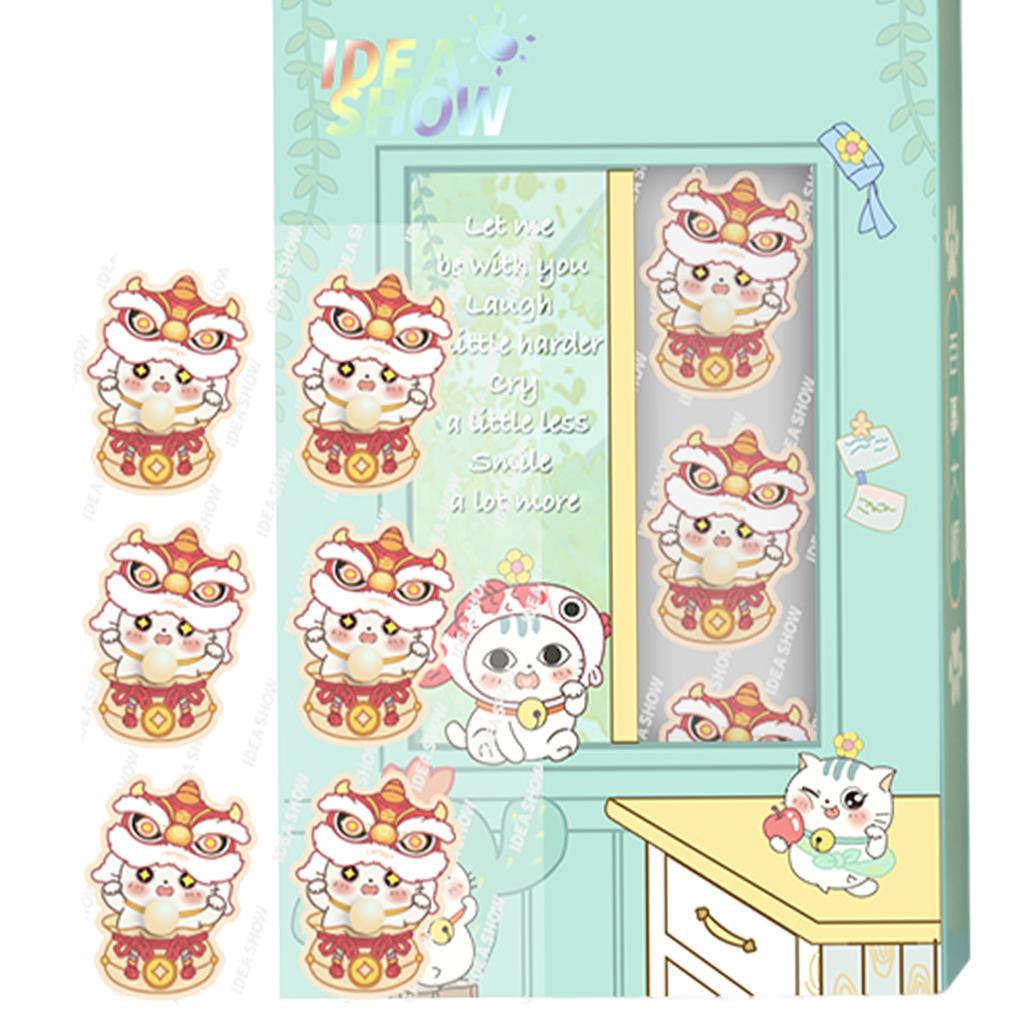 Aroma Sticker Natural Essential Oil for Colth Face Mask Yellow Cat Orange