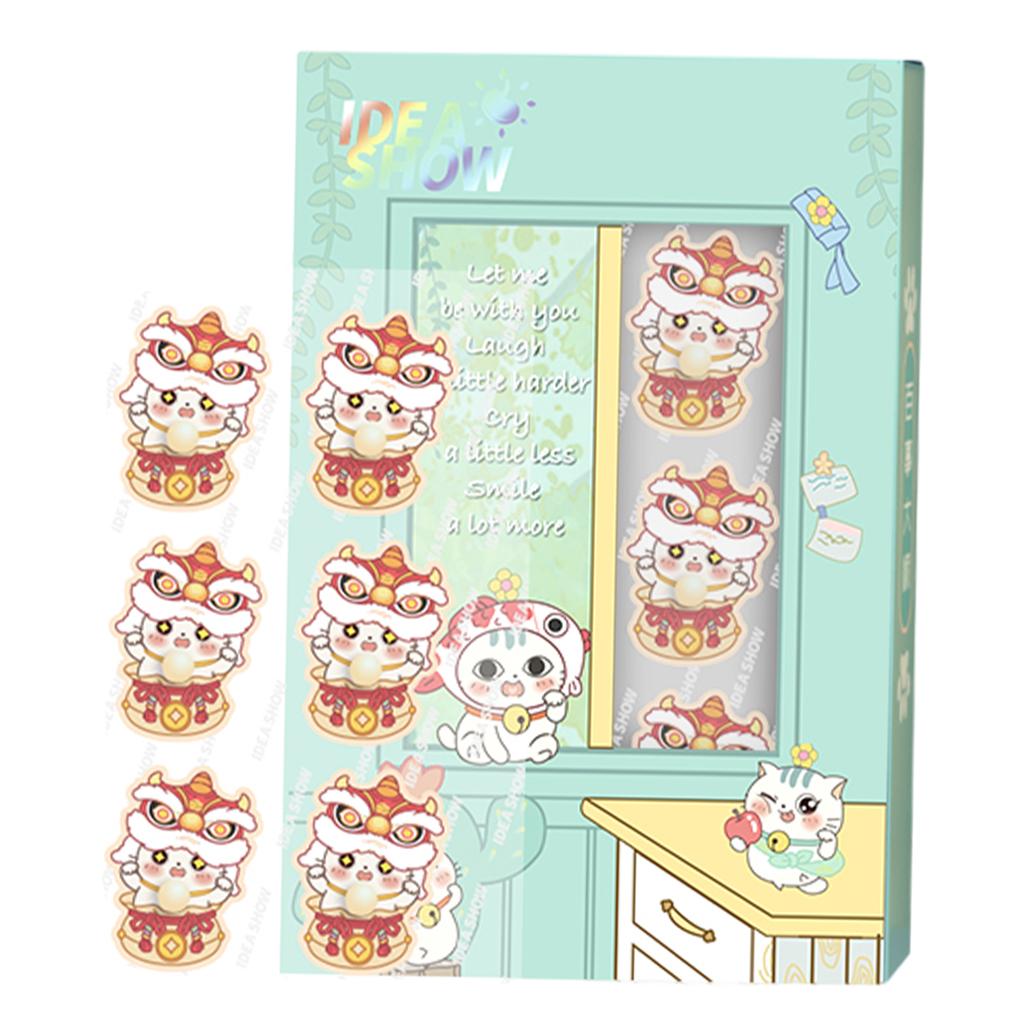 Aroma Sticker Natural Essential Oil for Colth Face Mask Yellow Cat Orange