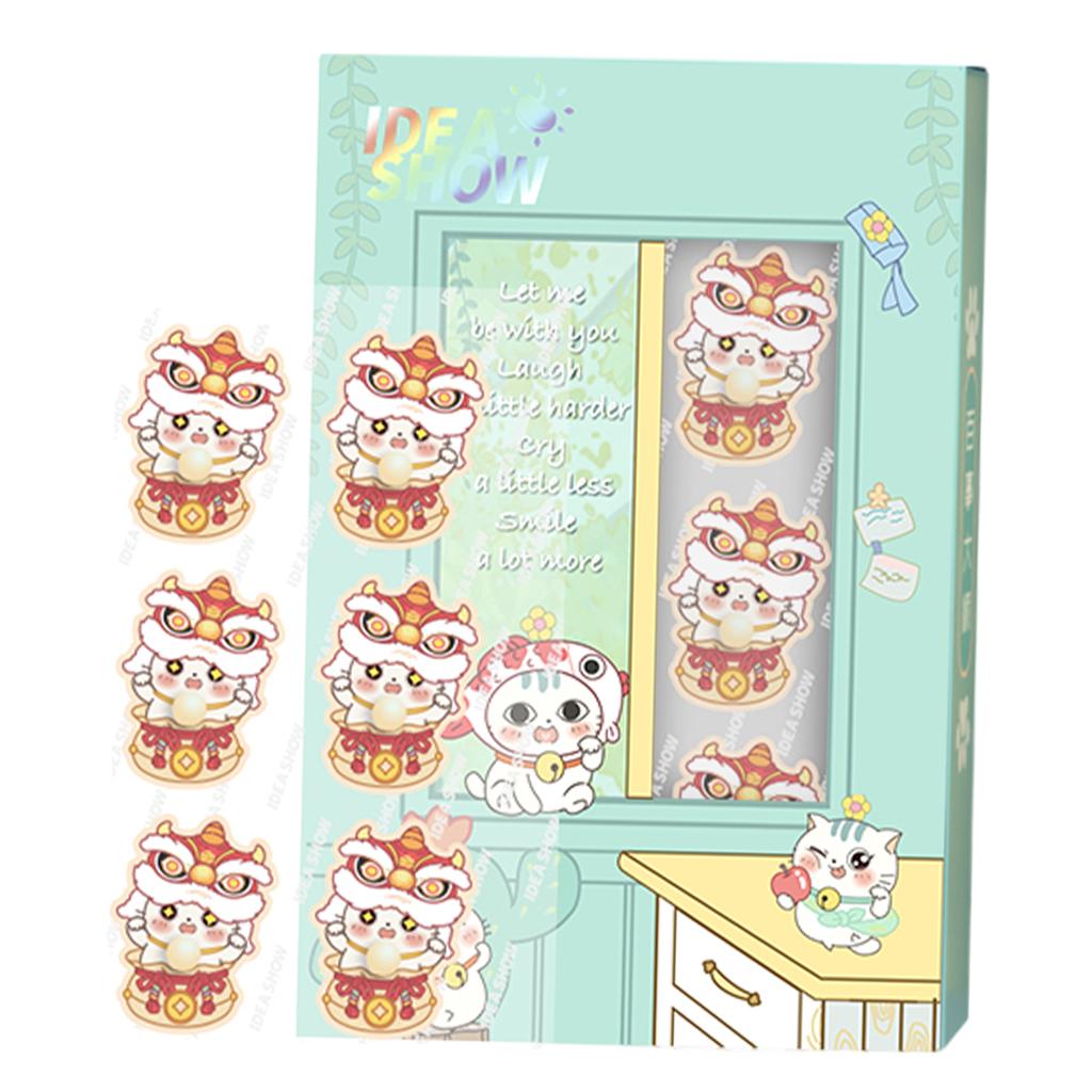 Aroma Sticker Natural Essential Oil for Colth Face Mask Yellow Cat Orange