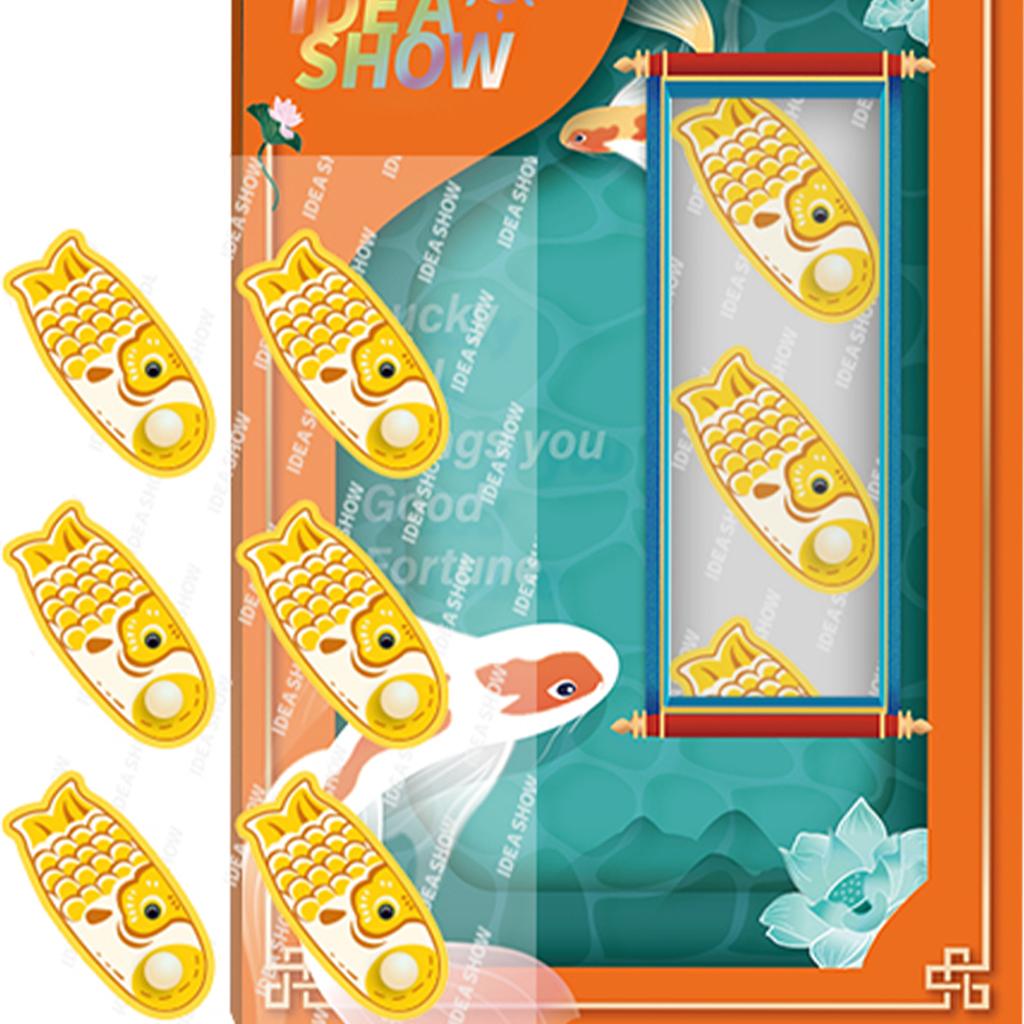 Aroma Sticker Natural Essential Oil for Colth Face Mask Yellow Fish Orange