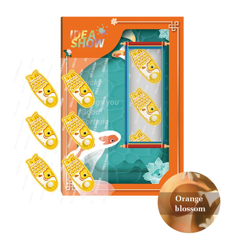 Aroma Sticker Natural Essential Oil for Colth Face Mask Yellow Fish Orange