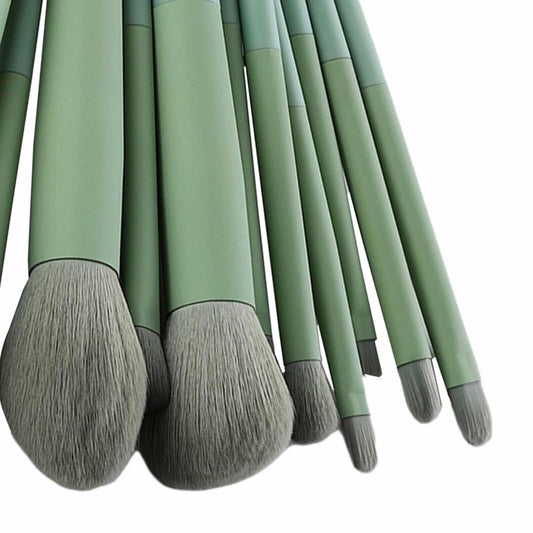 11 Pieces Foundation Eyeshadow Makeup Brushes Set Soft Bristles Profesional