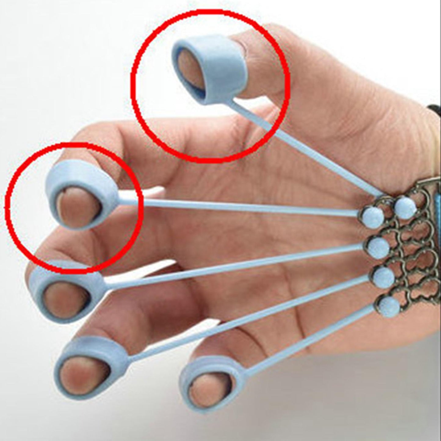 Finger Training Device Tension Strength Hand for Home  75 pounds orange