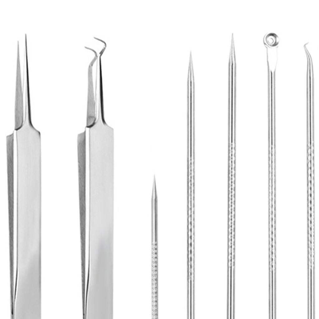 Blackhead Remover Blackhead Tool Kit Pimple Removal Tool 7pcs Silver