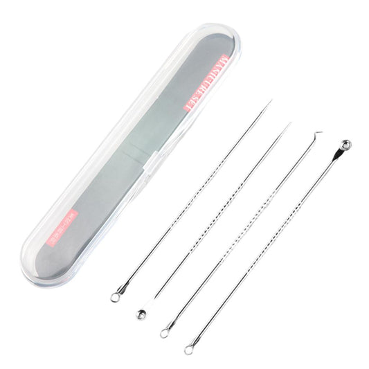 Blackhead Remover Blackhead Tool Kit Pimple Removal Tool 4pcs Chrome Color
