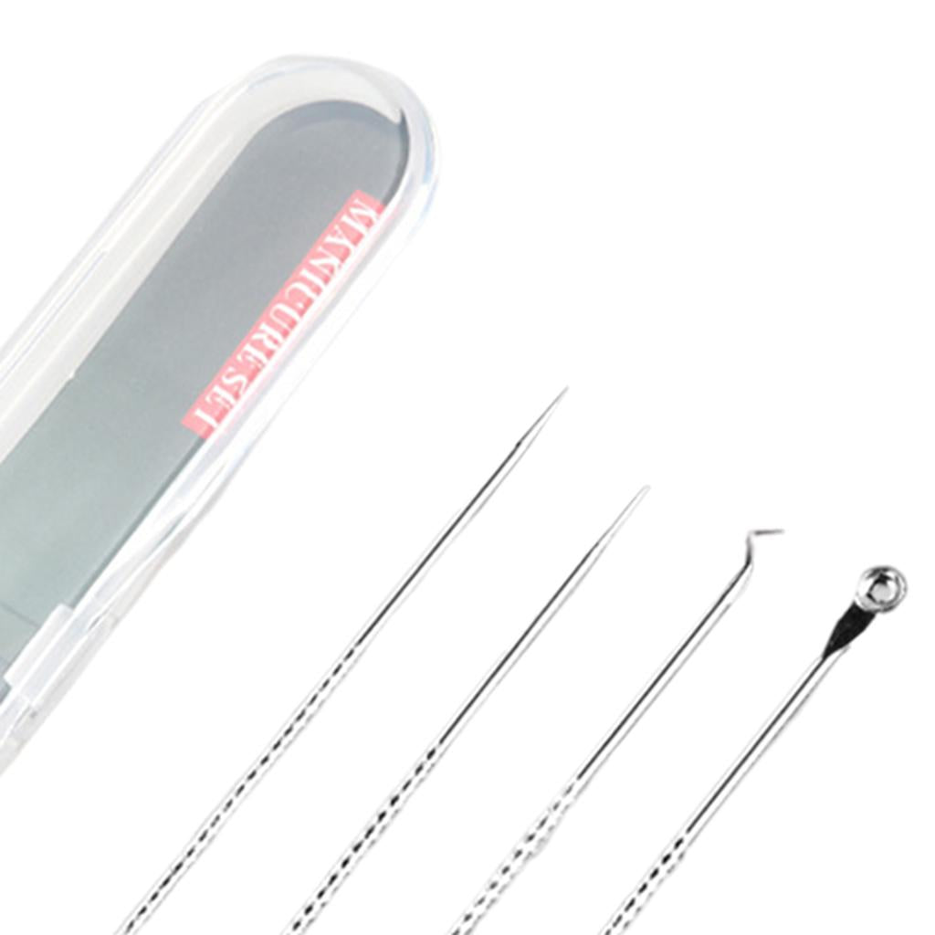 Blackhead Remover Blackhead Tool Kit Pimple Removal Tool 4pcs Chrome Color