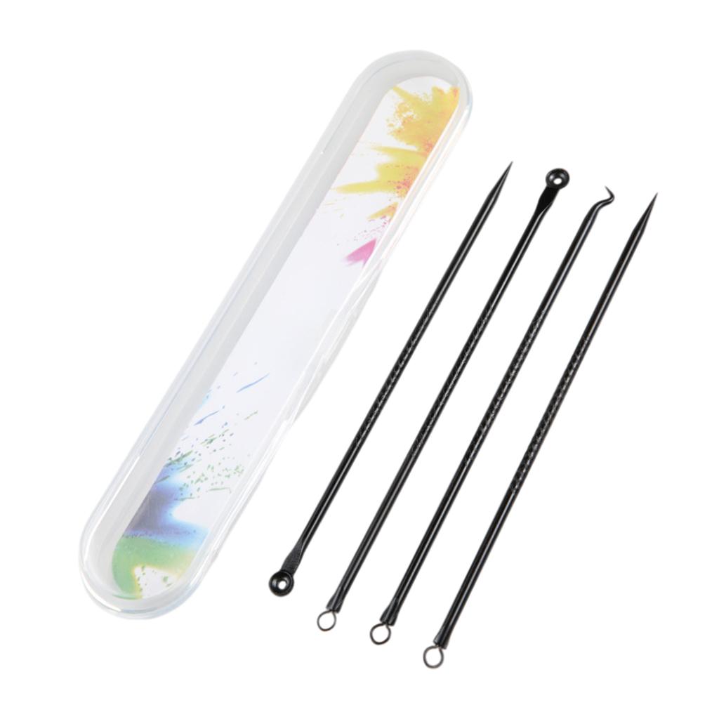 Blackhead Remover Blackhead Tool Kit Pimple Removal Tool 4pcs Black