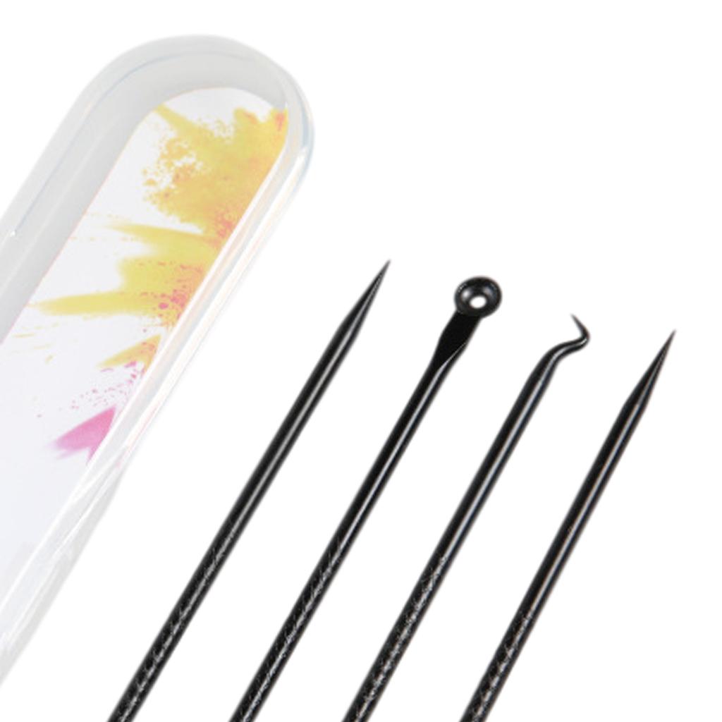 Blackhead Remover Blackhead Tool Kit Pimple Removal Tool 4pcs Black
