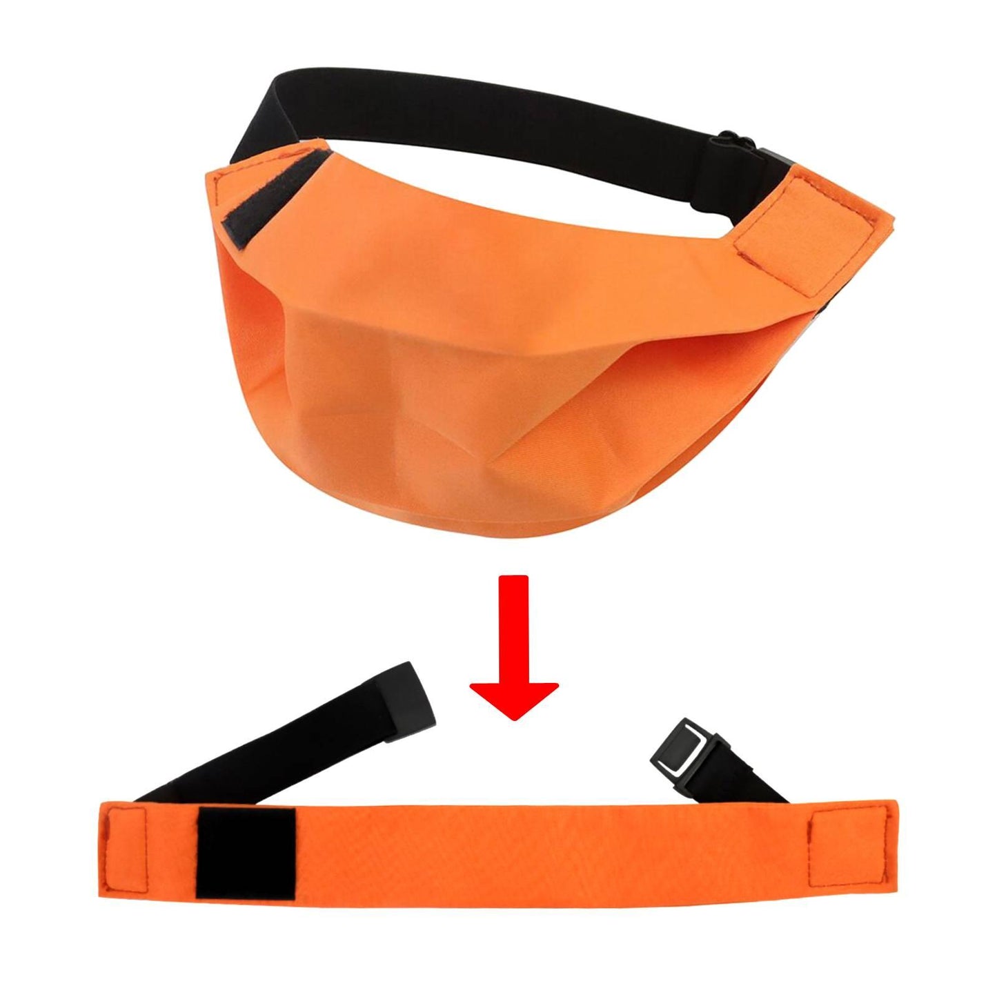 4 in1 Face Mask Breathability Protective Elastic Belt for Outdoor Teen Orange