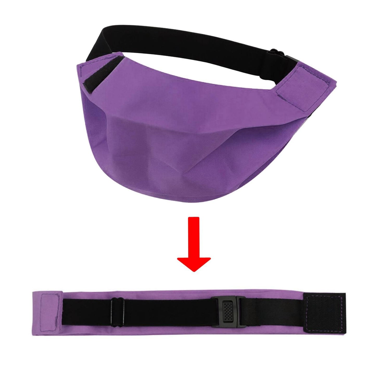 4 in1 Face Mask Breathability Protective Elastic Belt for Outdoor Teen Purple