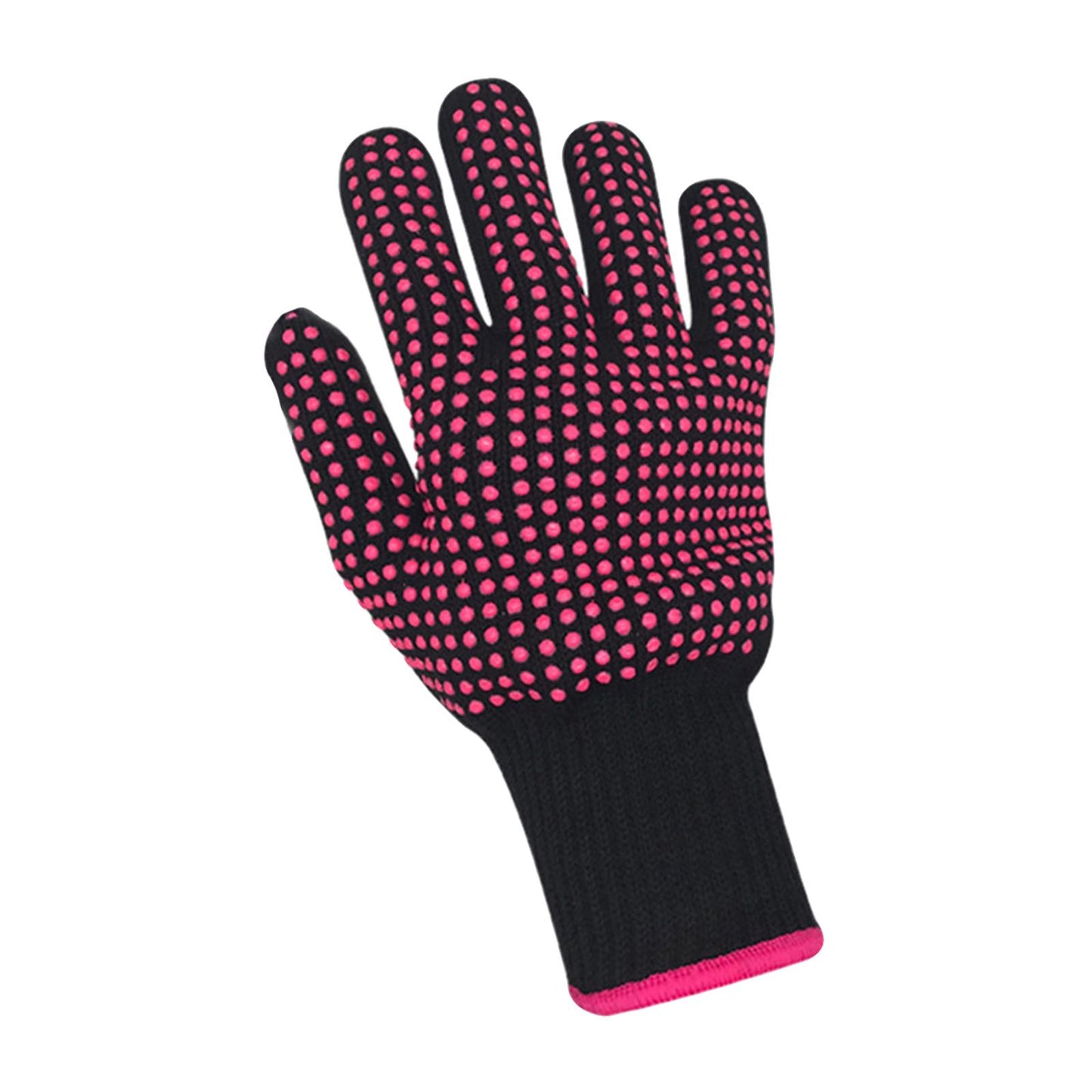 2Pcs Heat Resistant Gloves Durable Silicone Tools for Hair Curler Hair Salon 22x10x1cm