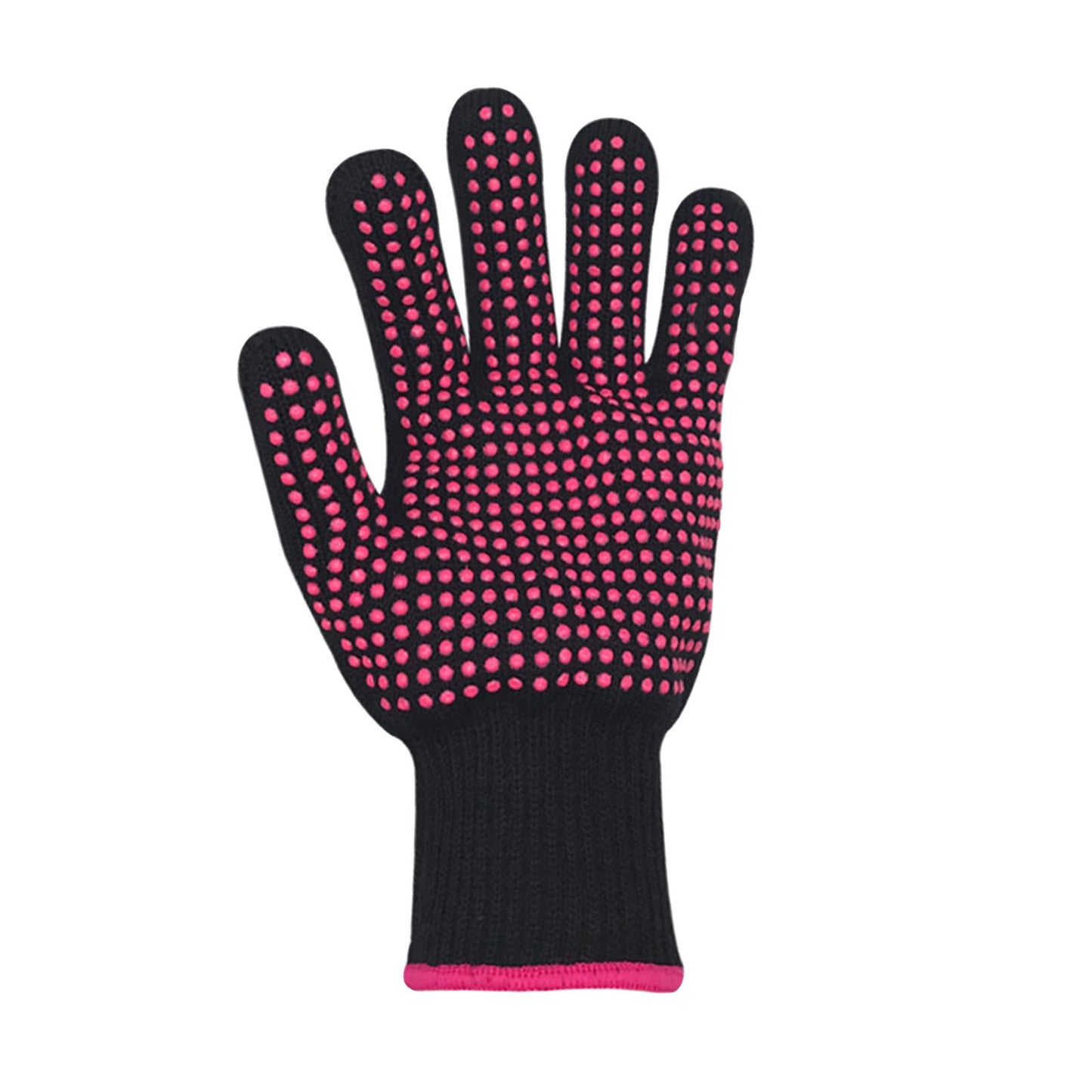 2Pcs Heat Resistant Gloves Durable Silicone Tools for Hair Curler Hair Salon 22x10x1cm