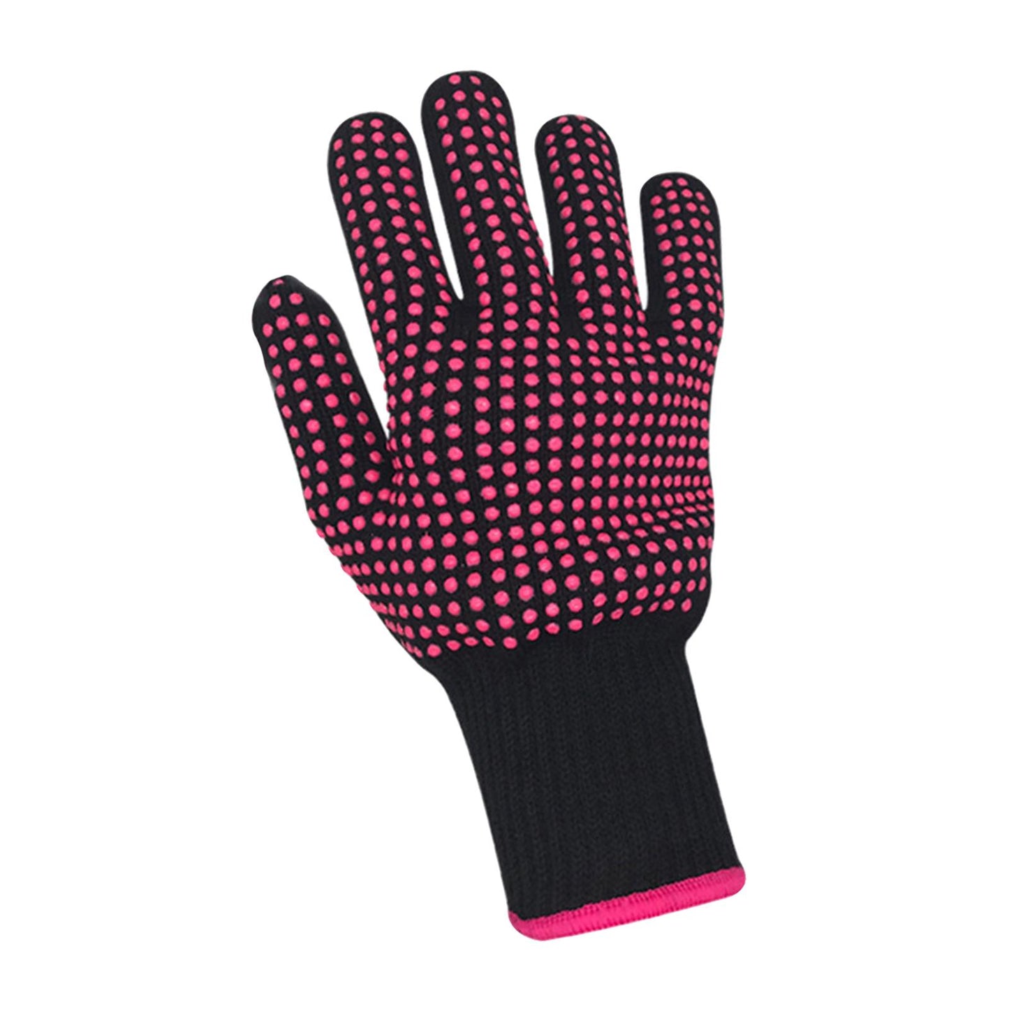 2Pcs Heat Resistant Gloves Durable Silicone Tools for Hair Curler Hair Salon 22x10x1cm