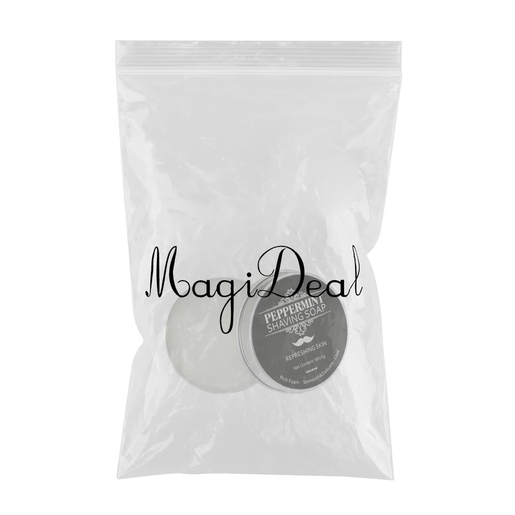 60g Luxury Mint Scented Men's Shaving Soap Barber Shaving Cream Rich Lather