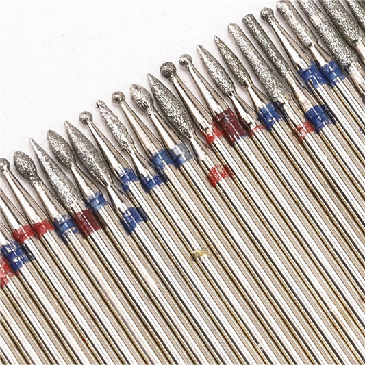 30pcs Nail Drill Bits for Remove Poly Gel Nails Salon Spa Professional