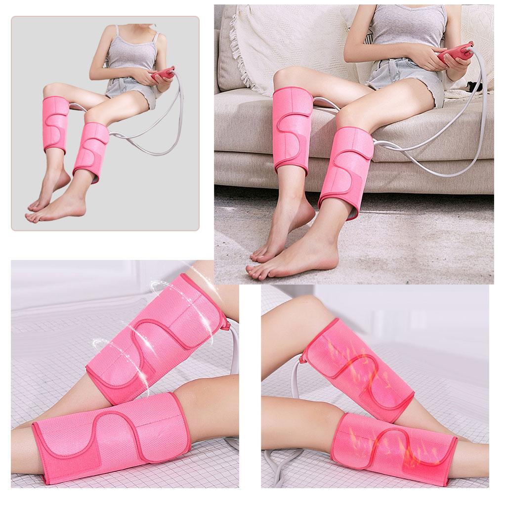 Electric Air Compression Heating Calf Leg Massager Plug-EU Short Pink
