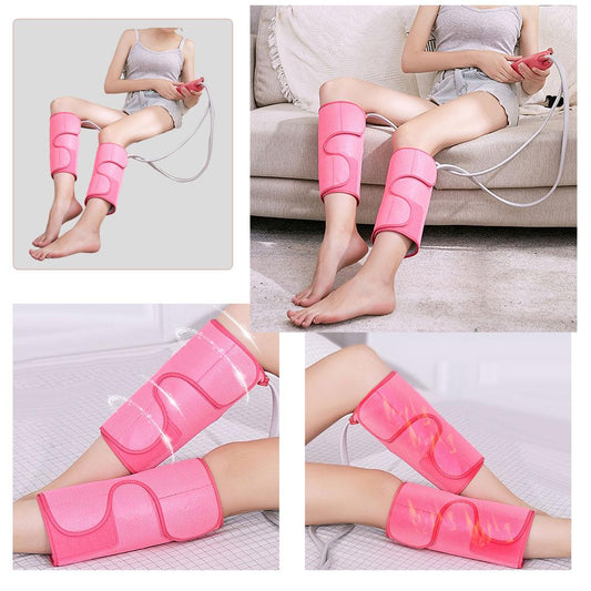 Electric Air Compression Heating Calf Leg Massager Plug-EU Short Pink