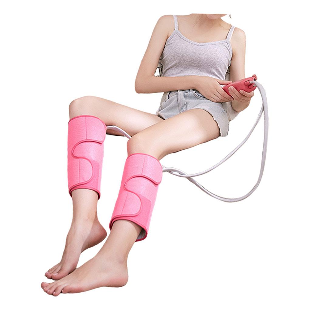 Electric Air Compression Heating Calf Leg Massager Plug-EU Short Pink