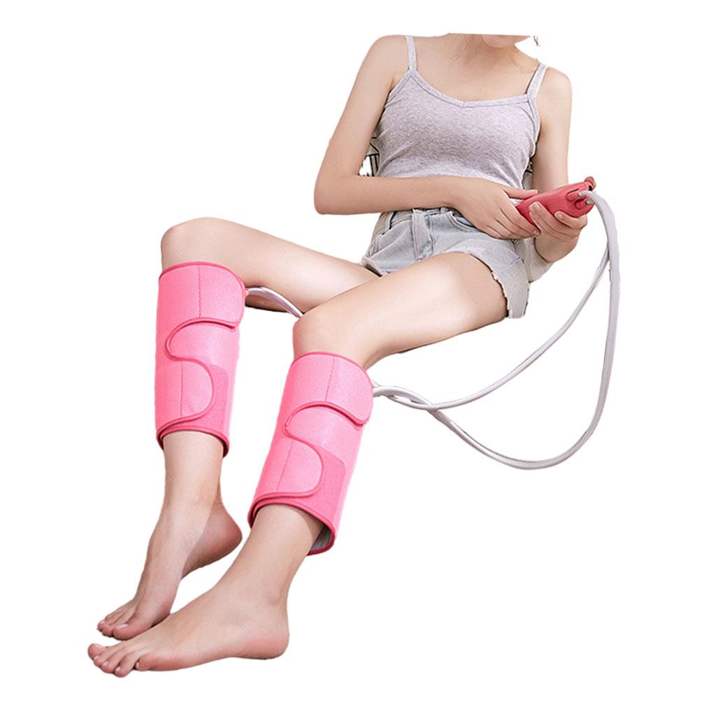 Electric Air Compression Heating Calf Leg Massager Plug-EU Short Pink