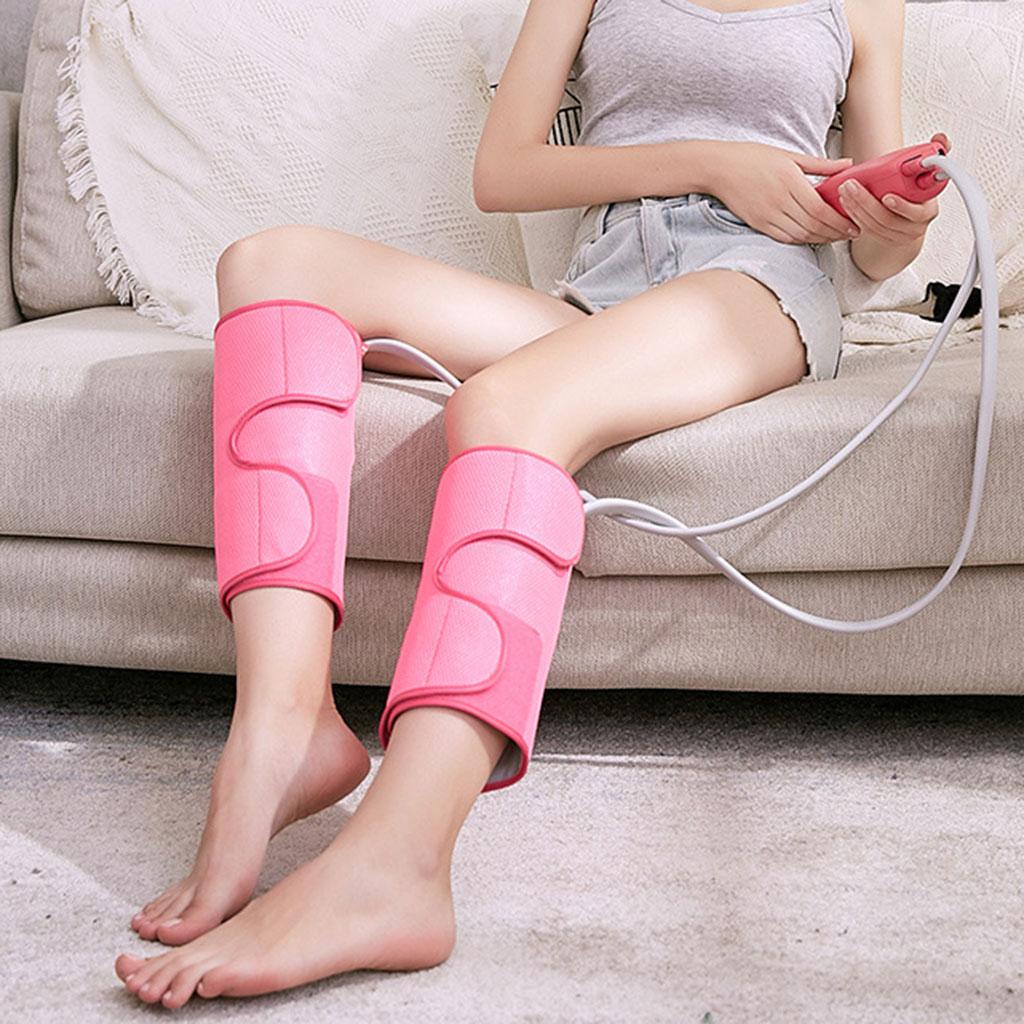Electric Air Compression Heating Calf Leg Massager Plug-EU Short Pink