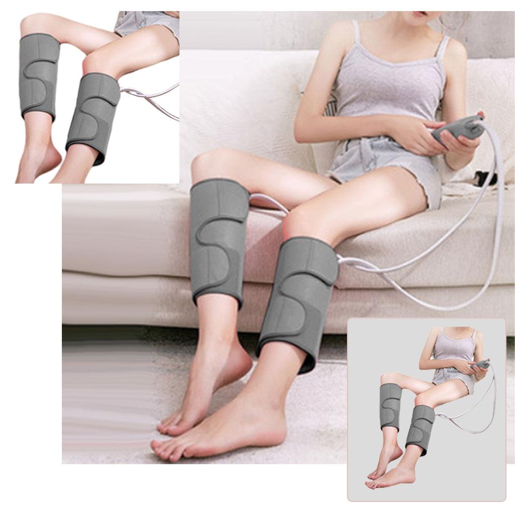 Electric Air Compression Heating Calf Leg Massager Plug-EU Short Grey