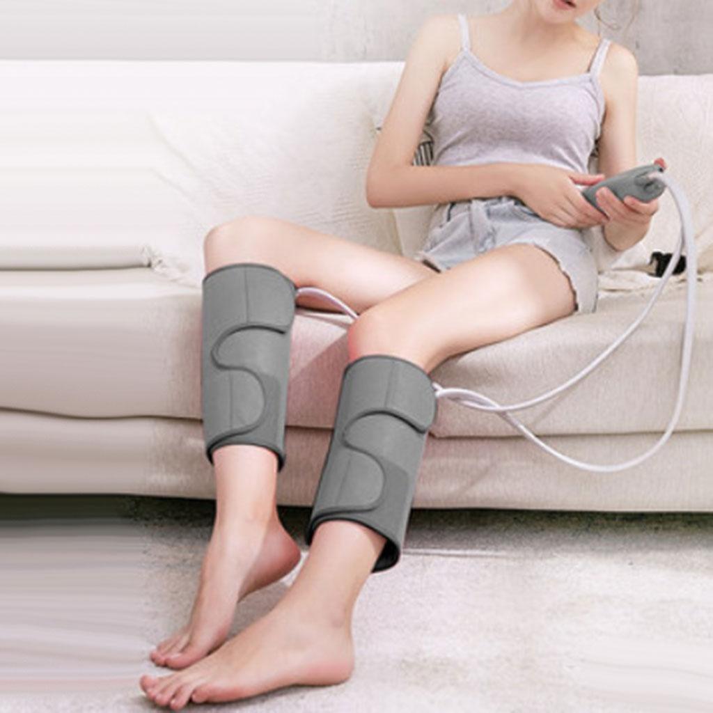 Electric Air Compression Heating Calf Leg Massager Plug-EU Short Grey