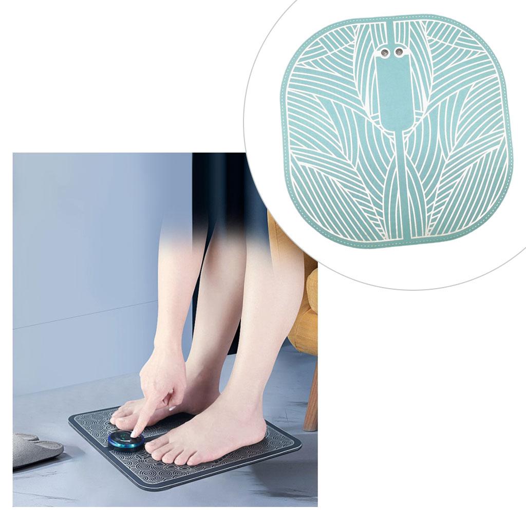Foot Massager Cushion Electric USB Rechargeable Deep Kneading Shock Portable Green