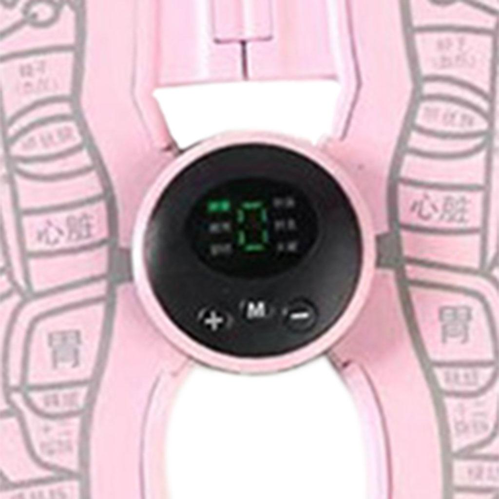 Foot Massager Cushion Electric USB Rechargeable Deep Kneading Shock Portable Pink Footprint
