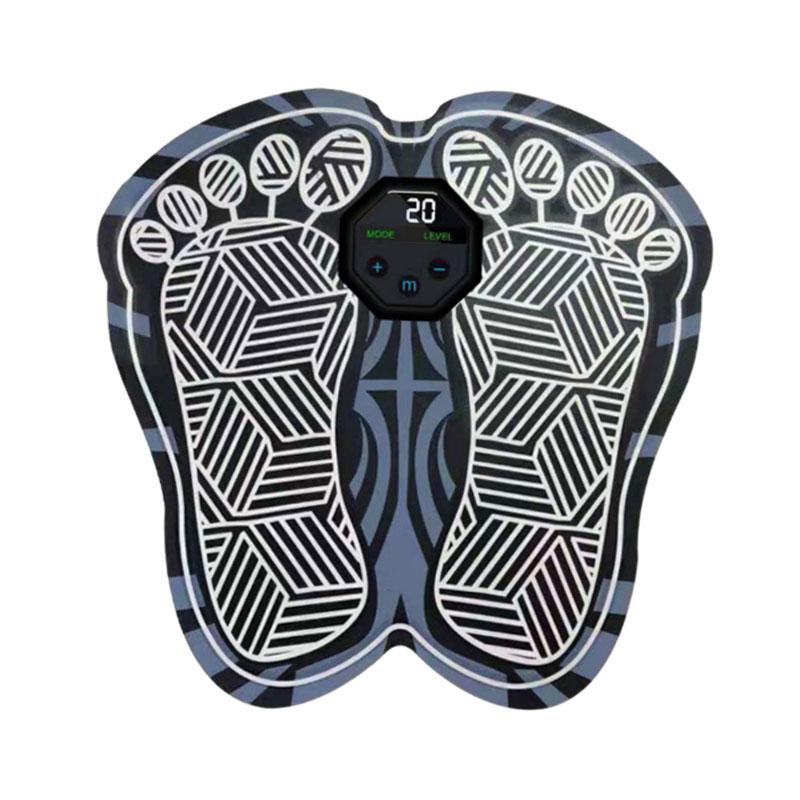 Foot Massager Cushion Electric USB Rechargeable Deep Kneading Shock Portable Black