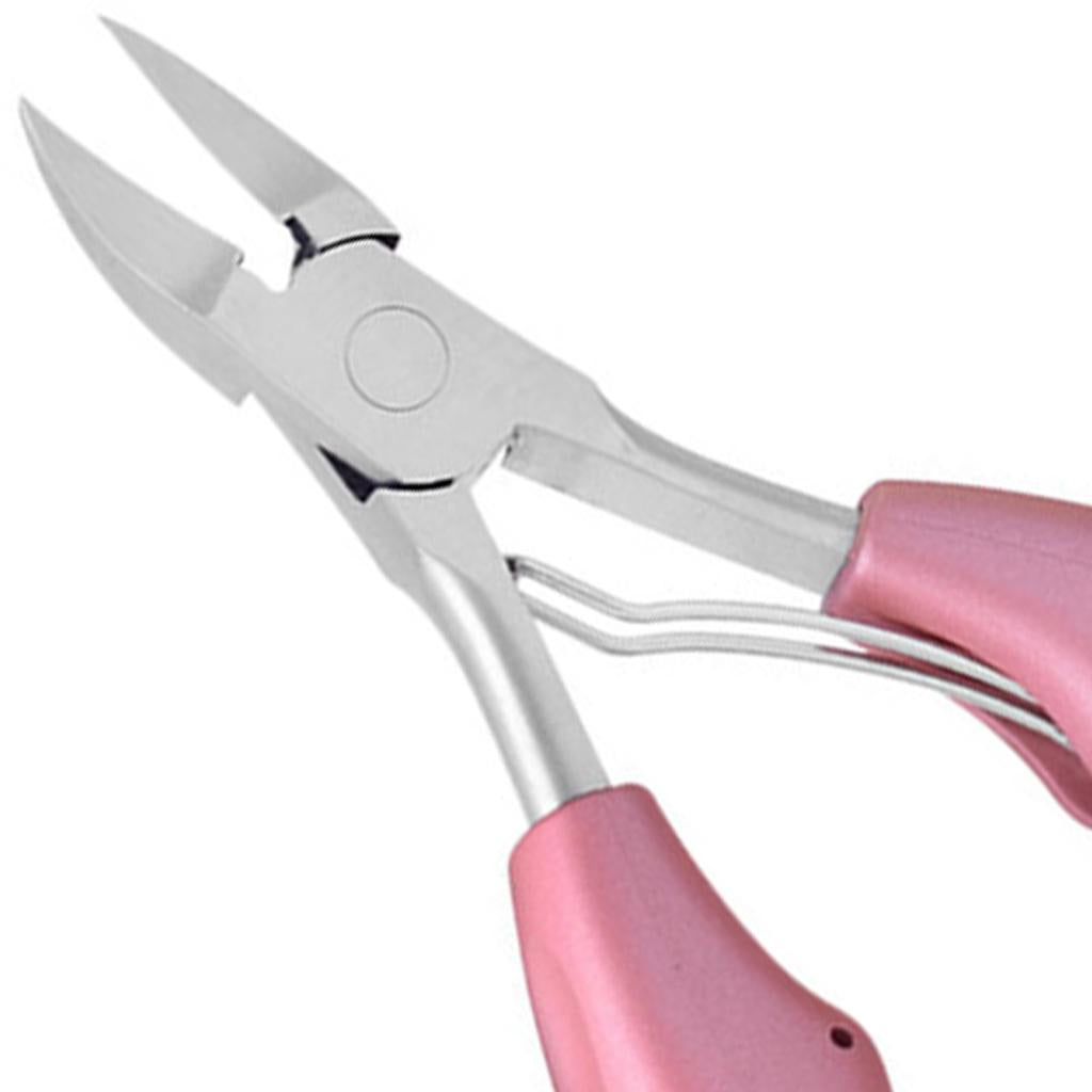 Nail Clippers Set Toenail Nipper Stainless Steel for Trim Thick Nails Men Rose Gold