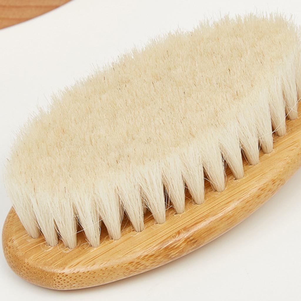 Baby Hair Brush Bamboo Scalp Care Prevents Entangled Shower for Girl Boy