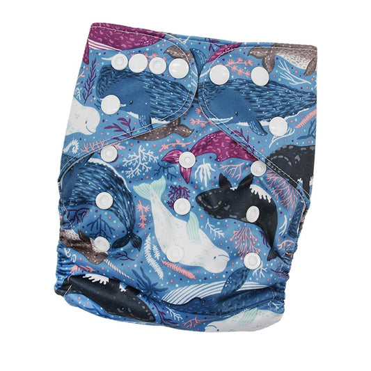 Reusable Baby Cloth Diaper Soft Washable for 3-15kg Babies Shower Gifts P7