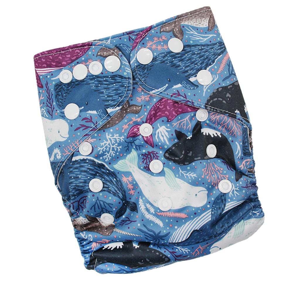 Reusable Baby Cloth Diaper Soft Washable for 3-15kg Babies Shower Gifts P7