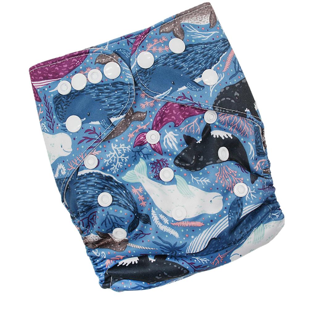 Reusable Baby Cloth Diaper Soft Washable for 3-15kg Babies Shower Gifts P7