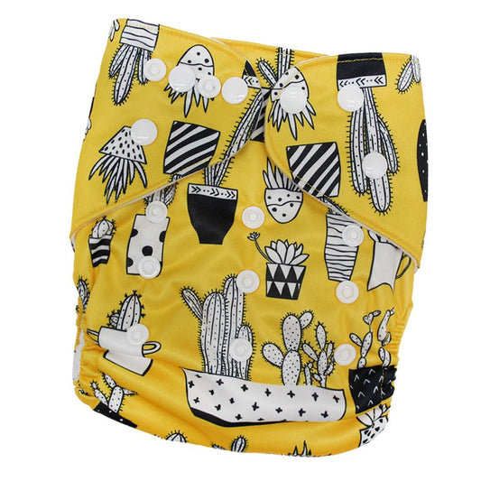 Reusable Baby Cloth Diaper Soft Washable for 3-15kg Babies Shower Gifts P9
