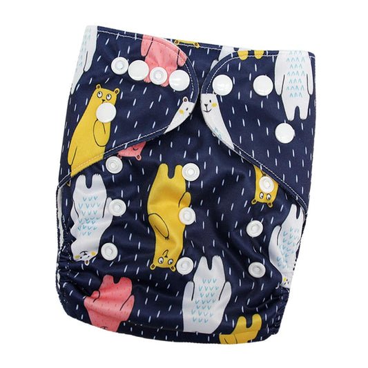 Reusable Baby Cloth Diaper Soft Washable for 3-15kg Babies Shower Gifts P21