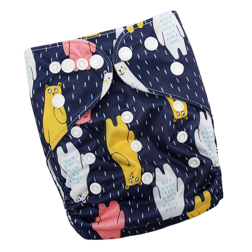 Reusable Baby Cloth Diaper Soft Washable for 3-15kg Babies Shower Gifts P21