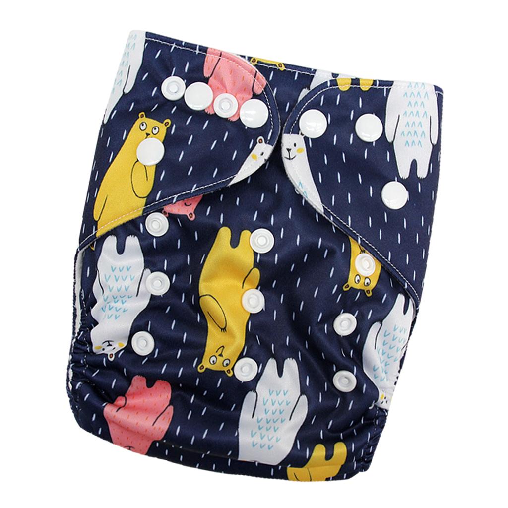 Reusable Baby Cloth Diaper Soft Washable for 3-15kg Babies Shower Gifts P21