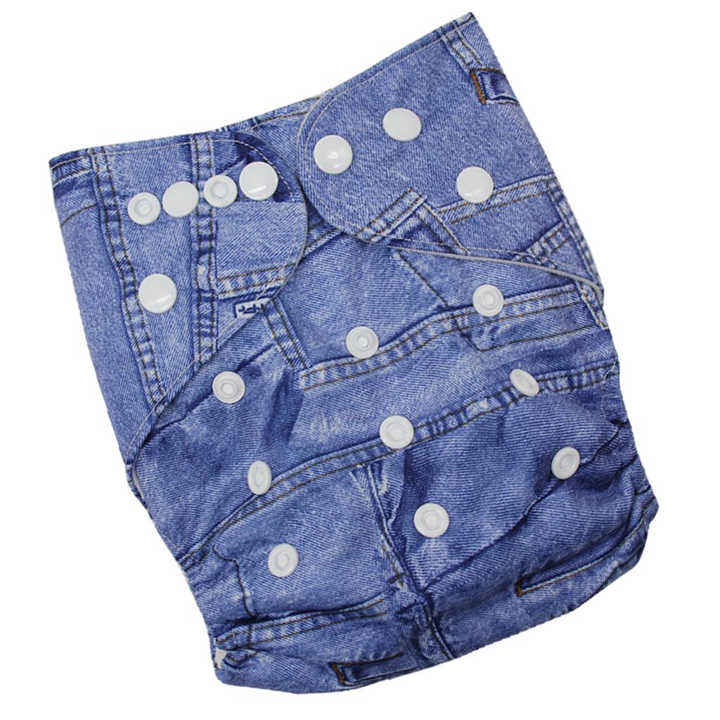 Reusable Baby Cloth Diaper Soft Washable for 3-15kg Babies Shower Gifts A09