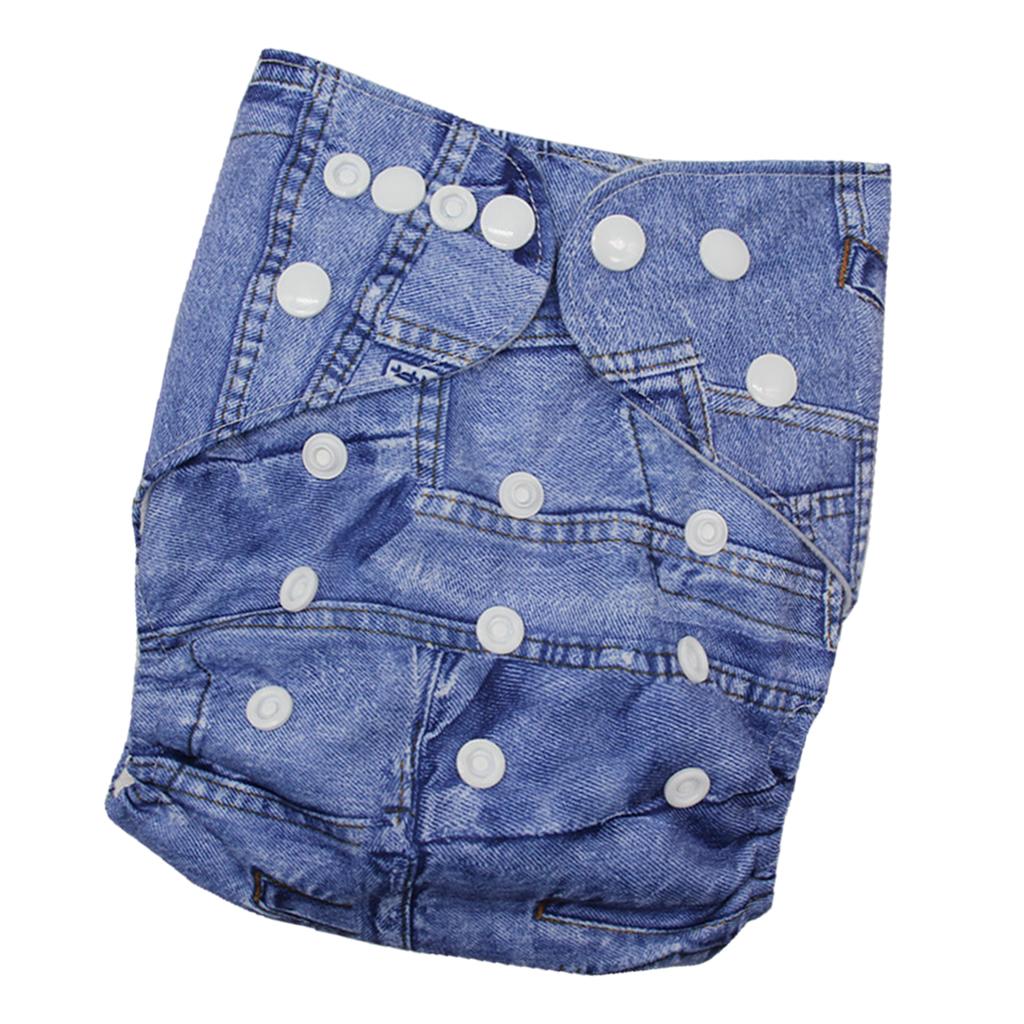 Reusable Baby Cloth Diaper Soft Washable for 3-15kg Babies Shower Gifts A09