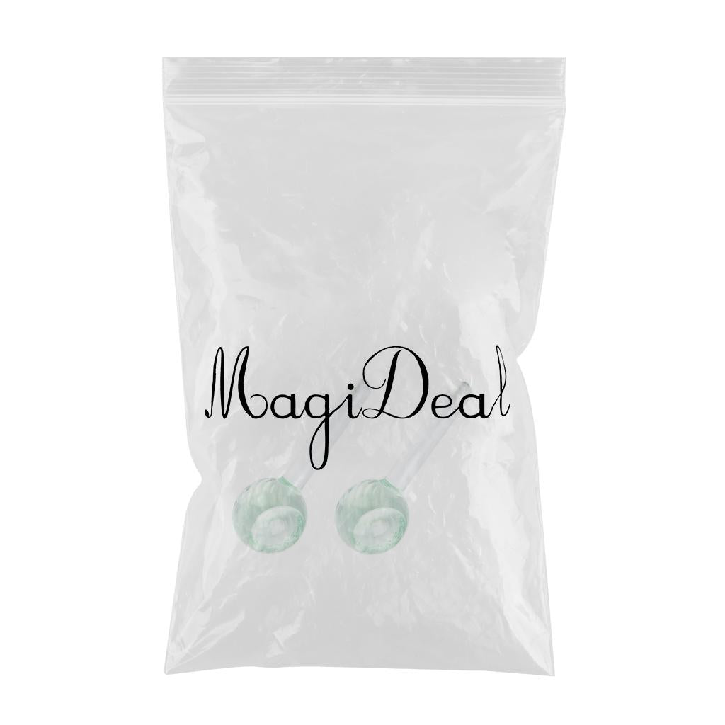2 Pieces Facial Cooling Ice Globes Ball for Face Neck Care Light Green