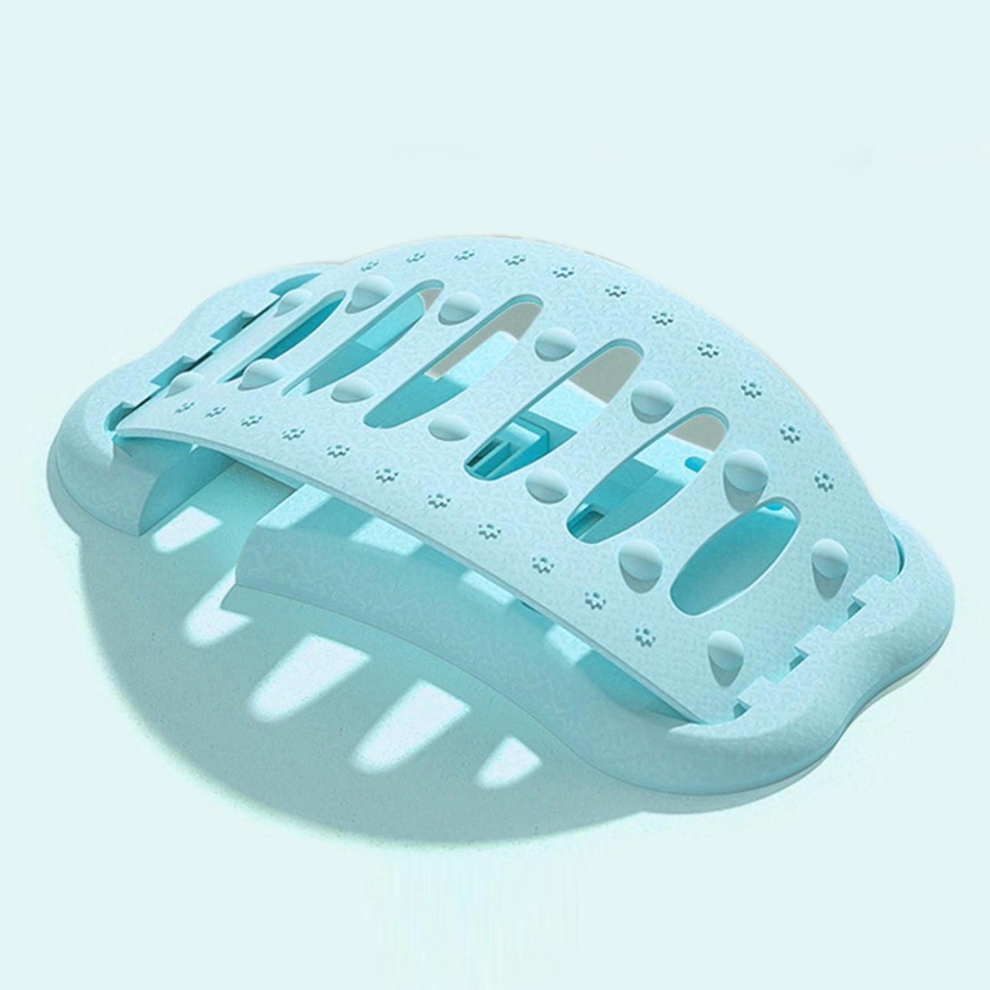 Back Stretcher Traction Deck Massager for Spine Sciatica Bed Chair Car blue