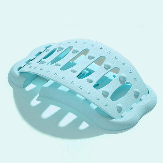 Back Stretcher Traction Deck Massager for Spine Sciatica Bed Chair Car blue