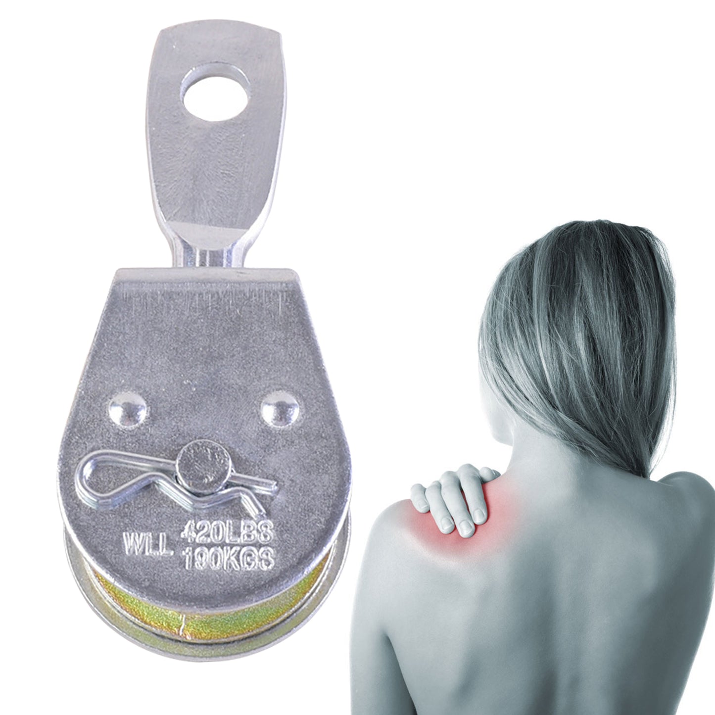 Shoulder Pulley Assisting Exercise for Motion Arm Rehabilitation Stretching Live Buckle Metal Non Silent